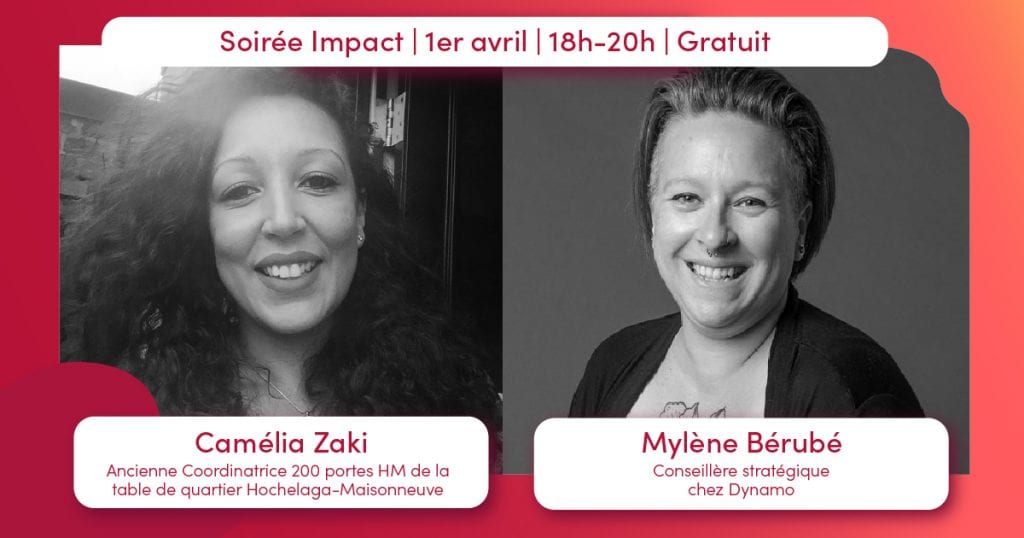 Camélia Zaki et Mylène Bérubé pour le Hackathon social sur l'inclusion dans le Grand Montréal