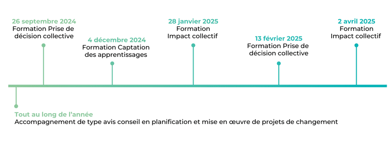 Ligne du temps activités collectives PIC